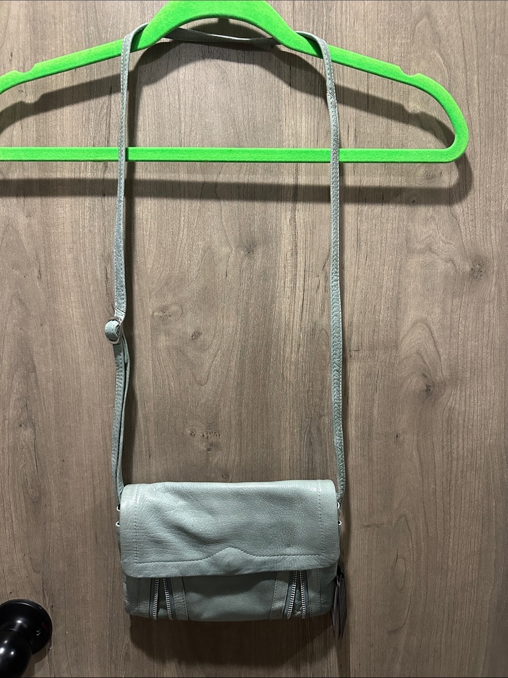 Day & Mood Pine Crossbody Surf Spray Blue Green Genuine Leather Bag NWT